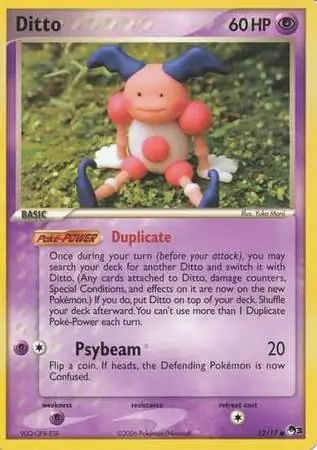 Ditto Pokemon card from Pop Series 3