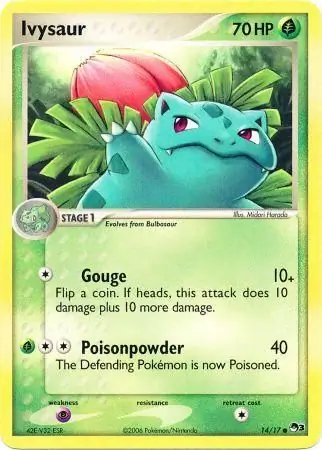Ivysaur Pokemon card from Pop Series 3