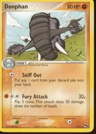 Donphan Pokemon card from Pop Series 3