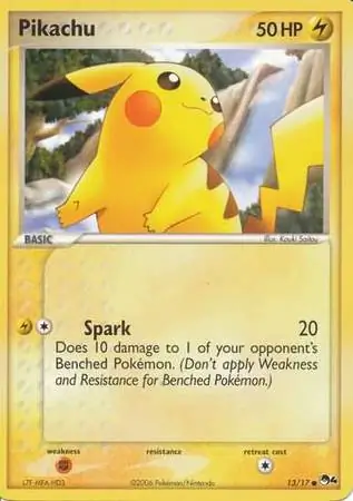Pikachu Pokemon card from Pop Series 4