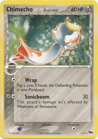 Chimecho Pokemon card from Pop Series 4