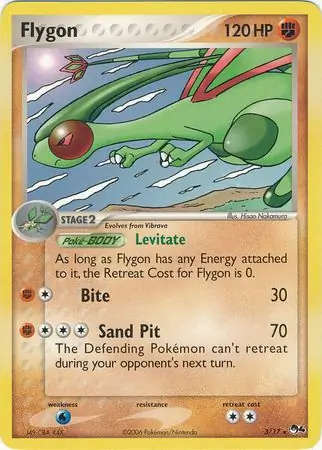 Flygon Pokemon card from Pop Series 4