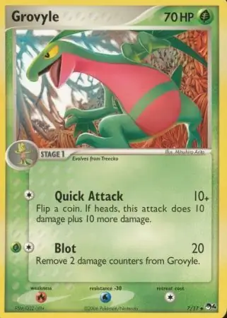 Grovyle Pokemon card from Pop Series 4