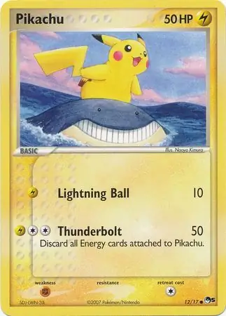 Pikachu Pokemon card from Pop Series 5