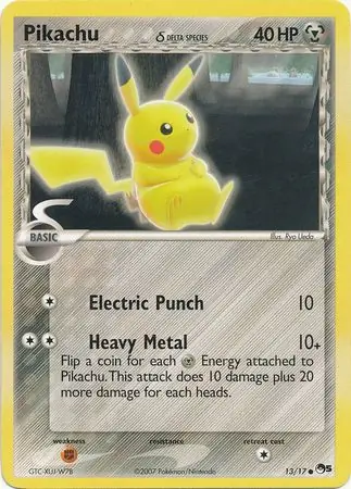 Pikachu Pokemon card from Pop Series 5
