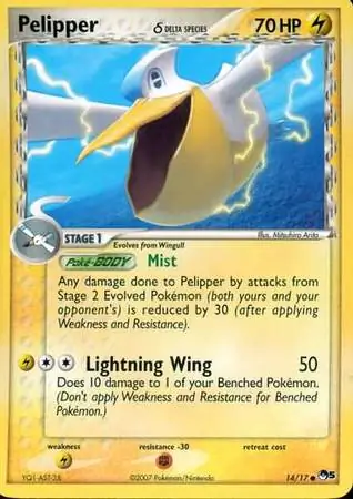 Pelipper Pokemon card from Pop Series 5