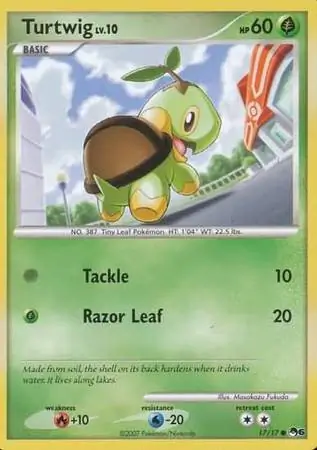 Turtwig Pokemon card from Pop Series 6