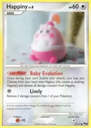 Happiny Pokemon card from Pop Series 8