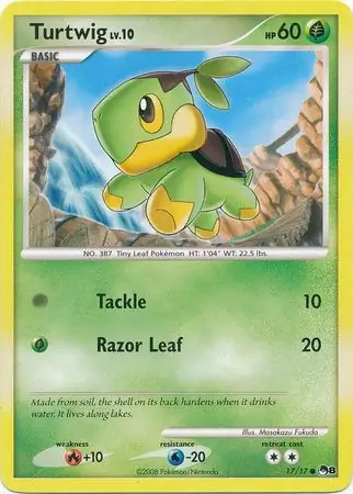 Turtwig Pokemon card from Pop Series 8