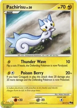 Pachirisu Pokemon card from Pop Series 9