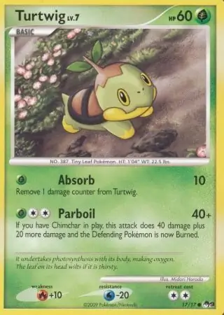 Turtwig Pokemon card from Pop Series 9