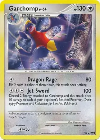 Garchomp Pokemon card from Pop Series 9