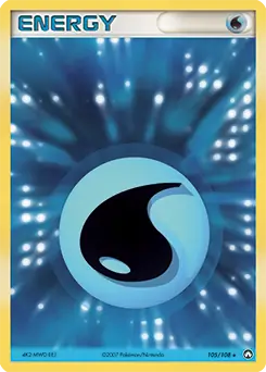 Water Energy Reverse Holo Pokemon card from Power Keepers