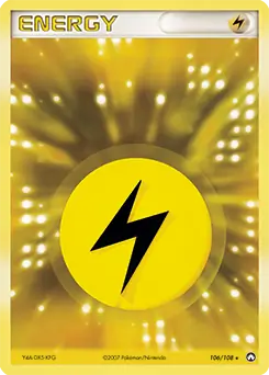 Lightning Energy Reverse Holo Pokemon card from Power Keepers