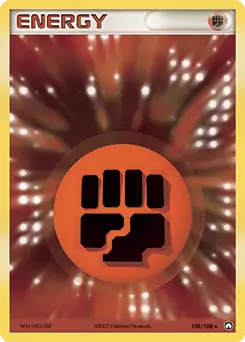 Fighting Energy Reverse Holo Pokemon card from Power Keepers