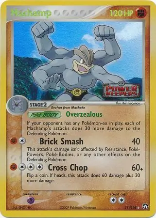 Machamp Reverse Holo Pokemon card from Power Keepers