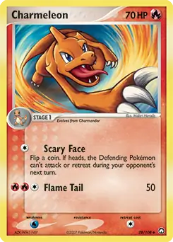 Charmeleon Pokemon card from Power Keepers