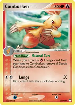 Combusken Pokemon card from Power Keepers