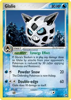 Glalie Pokemon card from Power Keepers