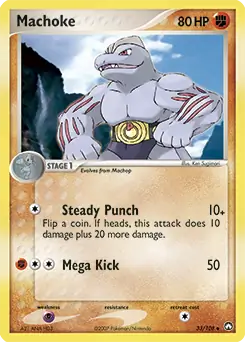 Machoke Pokemon card from Power Keepers