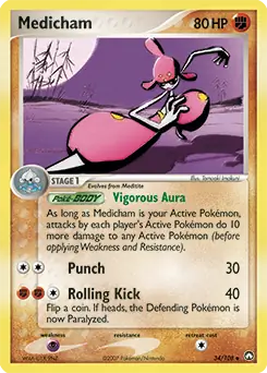 Medicham Pokemon card from Power Keepers