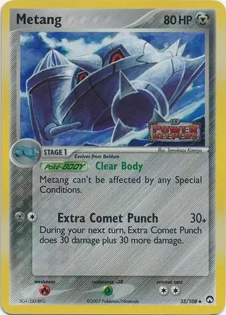 Metang Reverse Holo Pokemon card from Power Keepers