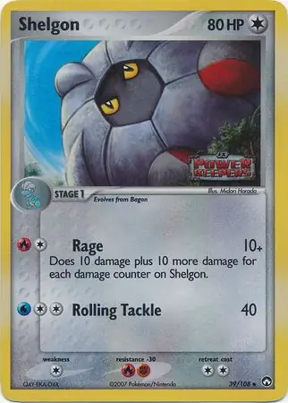 Shelgon Reverse Holo Pokemon card from Power Keepers