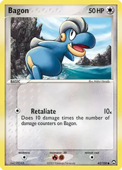 Bagon Pokemon card from Power Keepers