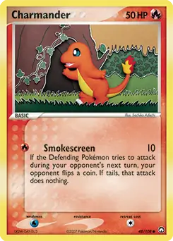 Charmander Pokemon card from Power Keepers