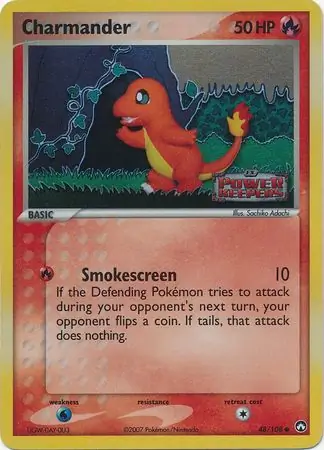 Charmander Reverse Holo Pokemon card from Power Keepers