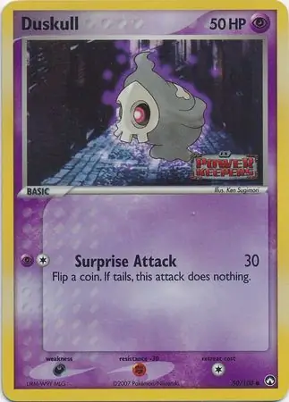 Duskull Reverse Holo Pokemon card from Power Keepers