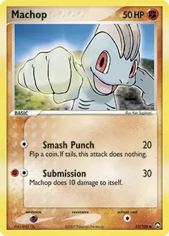 Machop Pokemon card from Power Keepers