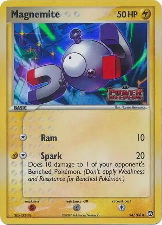 Magnemite Reverse Holo Pokemon card from Power Keepers