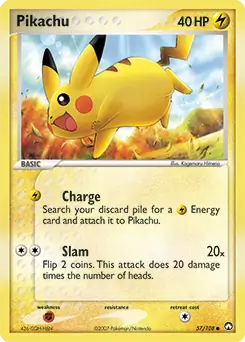 Pikachu Pokemon card from Power Keepers