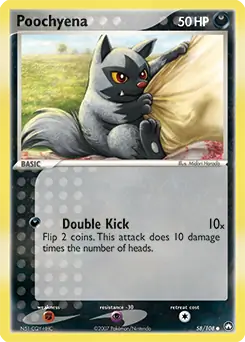 Poochyena Pokemon card from Power Keepers