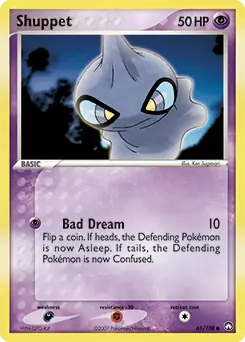 Shuppet Pokemon card from Power Keepers