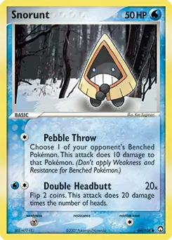 Snorunt Pokemon card from Power Keepers