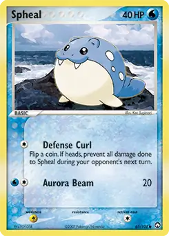 Spheal Pokemon card from Power Keepers