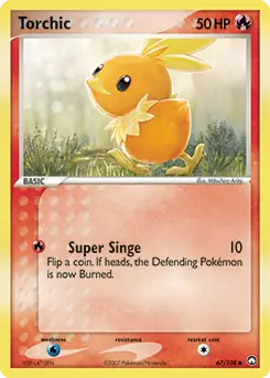 Torchic Pokemon card from Power Keepers