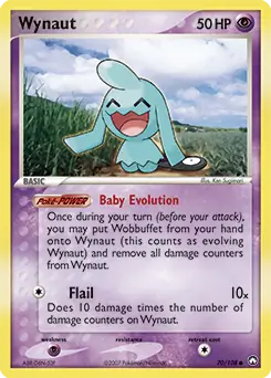 Wynaut Pokemon card from Power Keepers