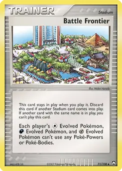 Battle Frontier Pokemon card from Power Keepers