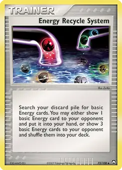Energy Recycle System Pokemon card from Power Keepers
