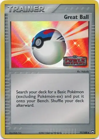 Great Ball Reverse Holo Pokemon card from Power Keepers