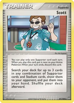 Scott Pokemon card from Power Keepers