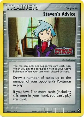 Steven's Advice Reverse Holo Pokemon card from Power Keepers