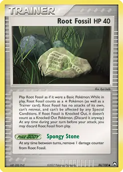 Root Fossil Pokemon card from Power Keepers