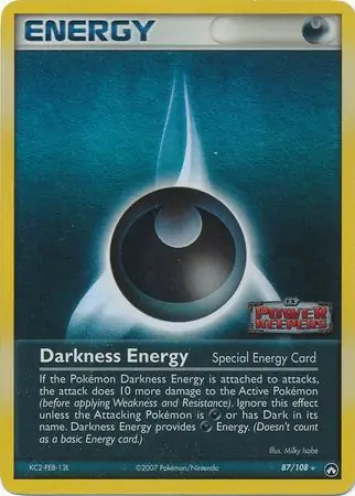 Darkness Energy Reverse Holo Pokemon card from Power Keepers