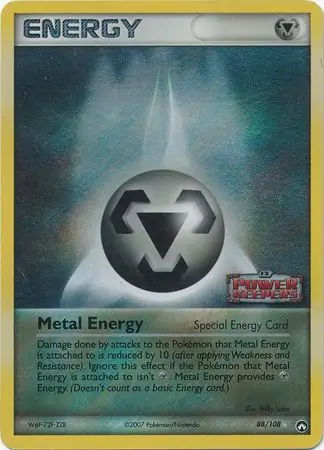 Metal Energy Reverse Holo Pokemon card from Power Keepers