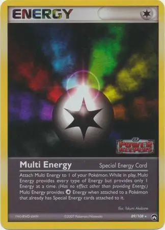 Multi Energy Reverse Holo Pokemon card from Power Keepers