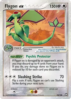 Flygon ex Pokemon card from Power Keepers
